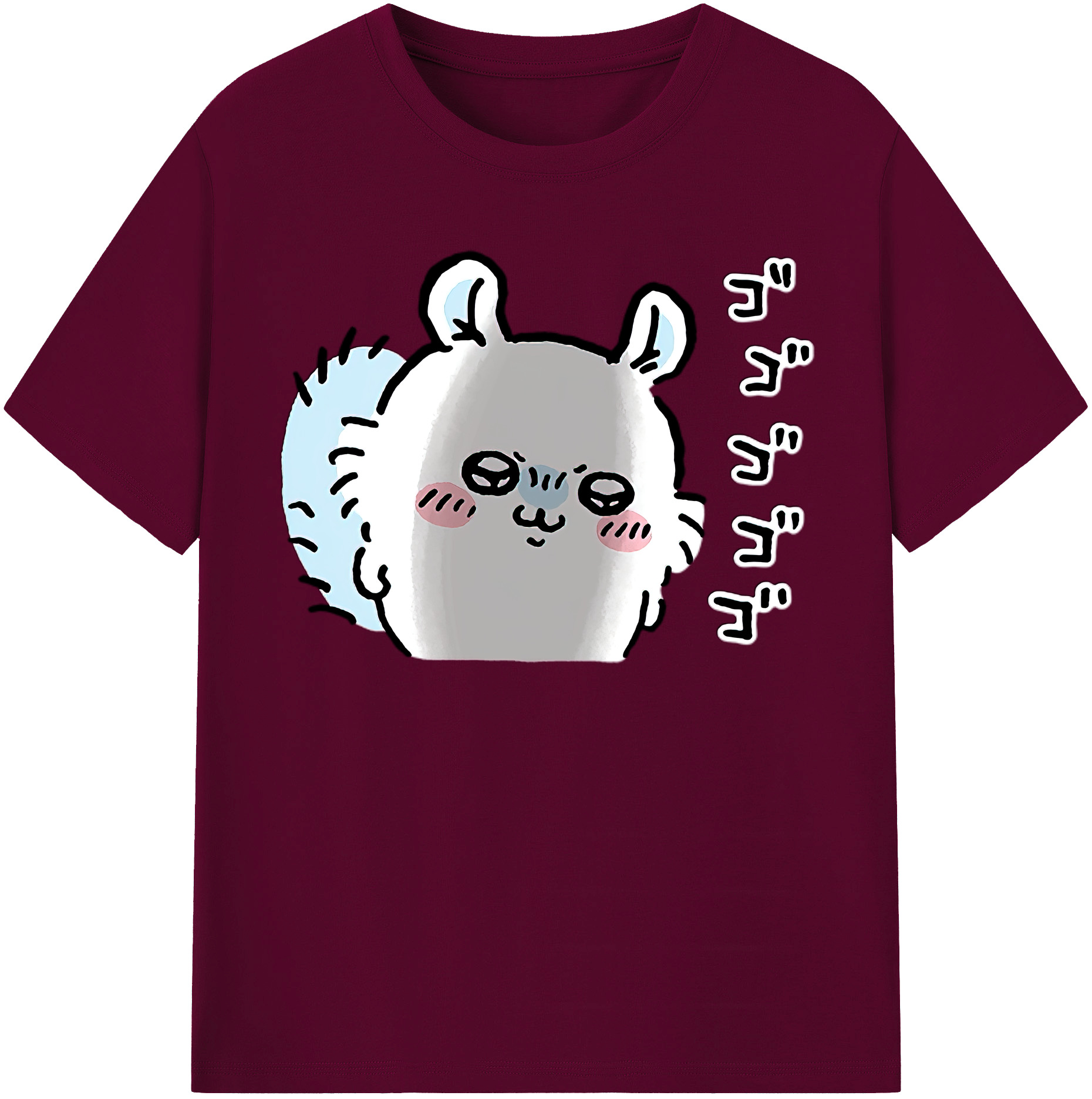 （画像用） ちいかわ モモンガ Chii-kawa Momonga レディースカジュアルプリントTシャツ（綿100％）